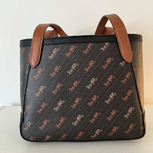 Coach Horse and Carriage Dot Print Tote Bag - Picture 2 of 4